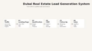 Real estate lead generation system in Dubai from traffic to sales